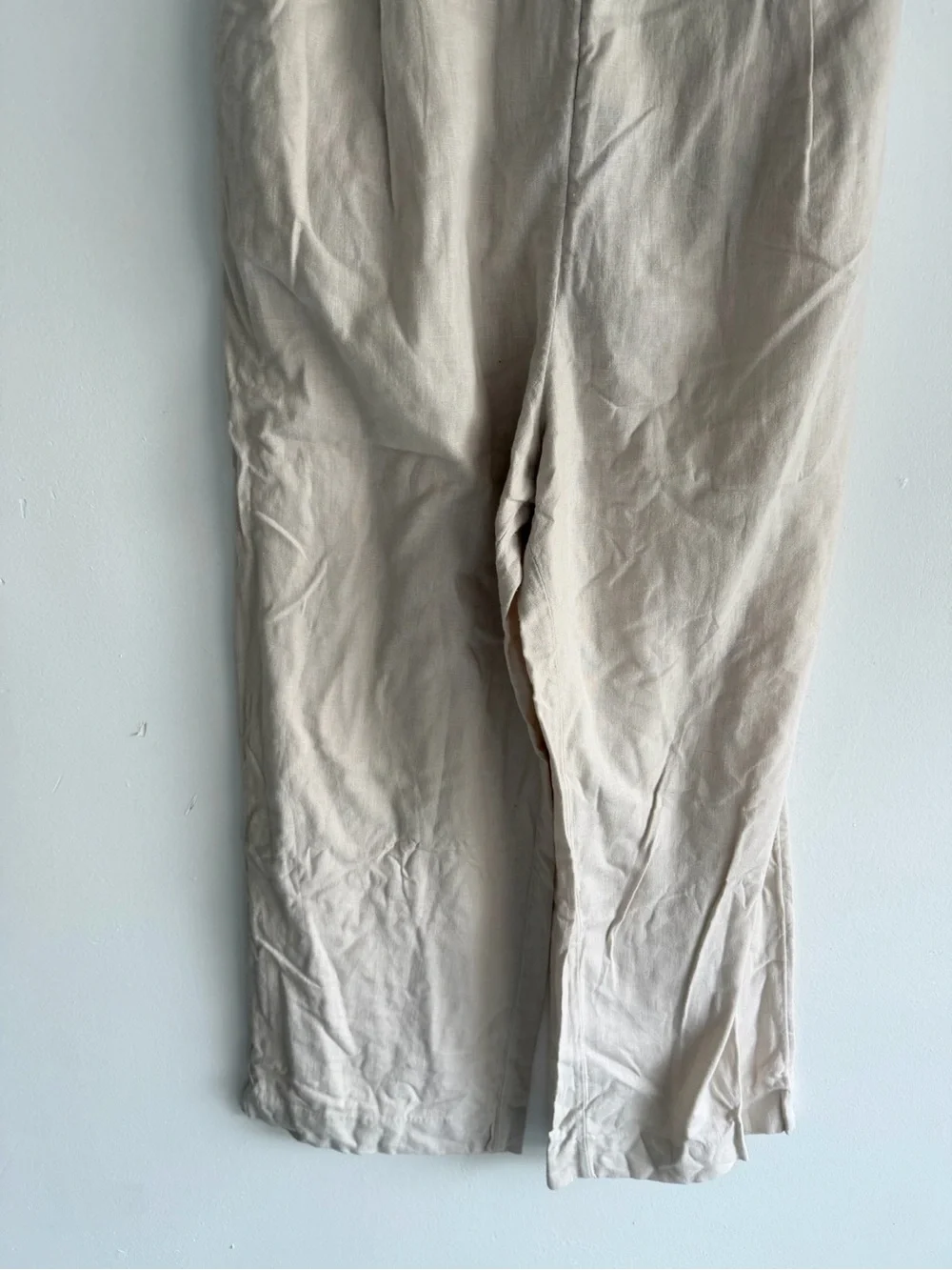 Abercrombie & Fitch Emerson Linen Blend Strapless Jumpsuit Large 8687